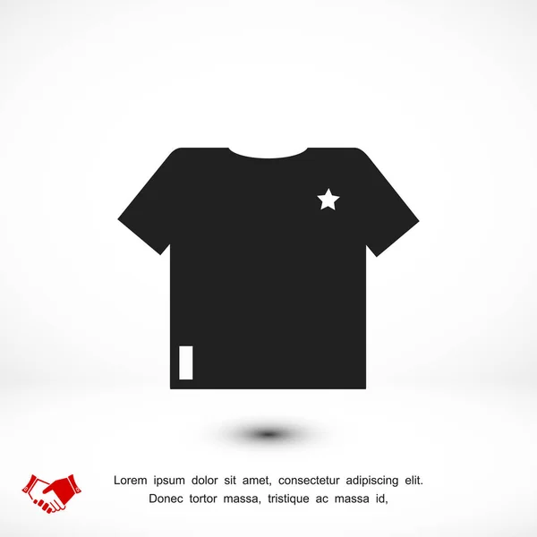 T-shirt tecken ikonen — Stock vektor