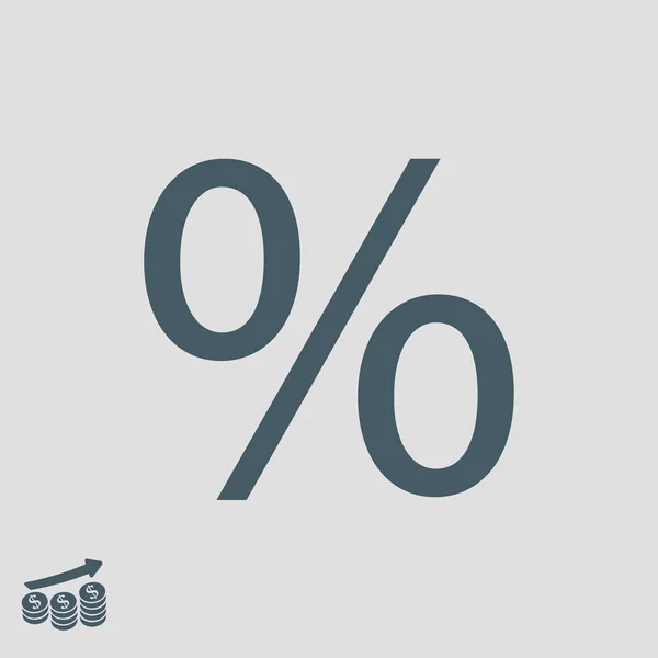 Znak procentu ikona — Wektor stockowy