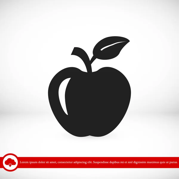 Symbol für Apfelzeichen — Stockvektor