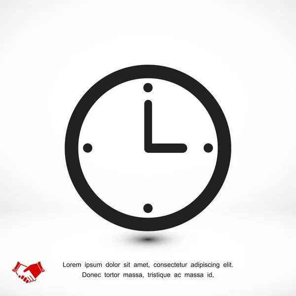 Reloj signo icono — Vector de stock