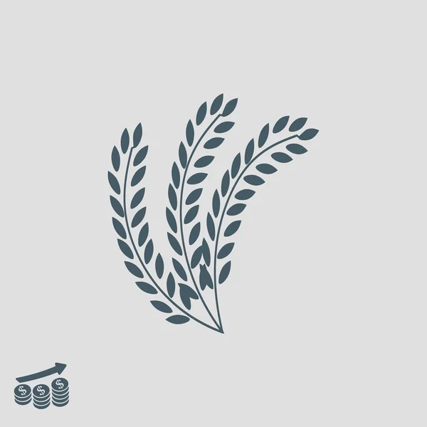 Пшениця значок «підпис» — стоковий вектор