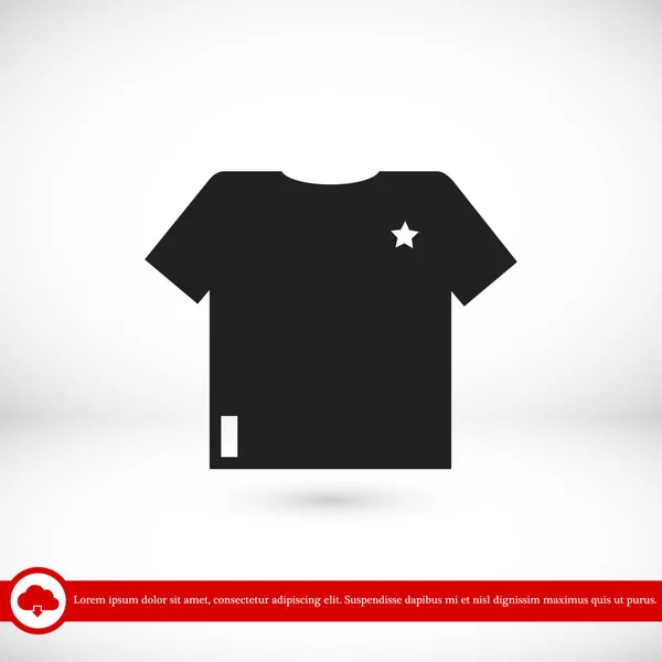 T-shirt tecken ikonen — Stock vektor