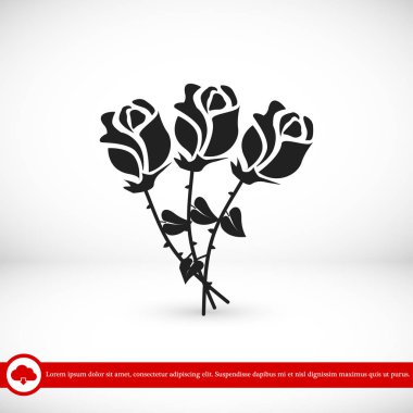 çiçekler düz simgesi