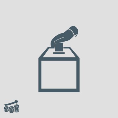 Tasarım vot oy simgesinin