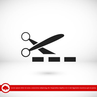 makas işareti simgesi