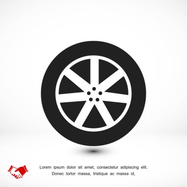 tekerlek işareti simgesi