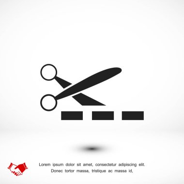 makas işareti simgesi