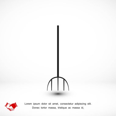 Bahçe çatal simgesi