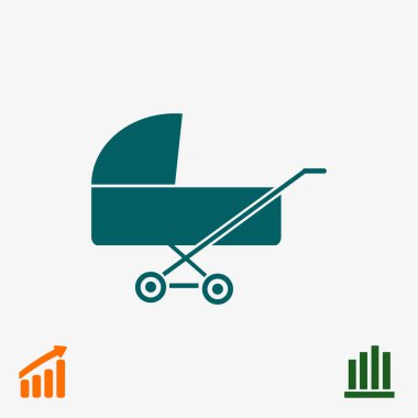 çocuk arabası işareti simgesi