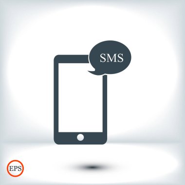 Cep telefonu sms simgesi