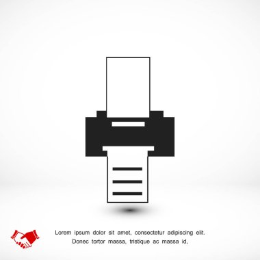 Yazıcı simgesi tasarım