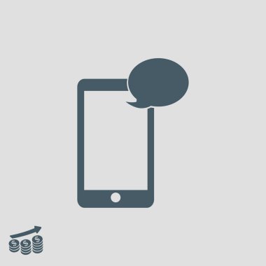 Cep telefonu sms simgesi