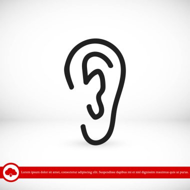 İnsan kulağının simgesi