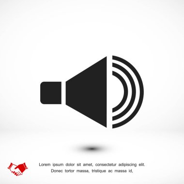 hoparlör işareti simgesi