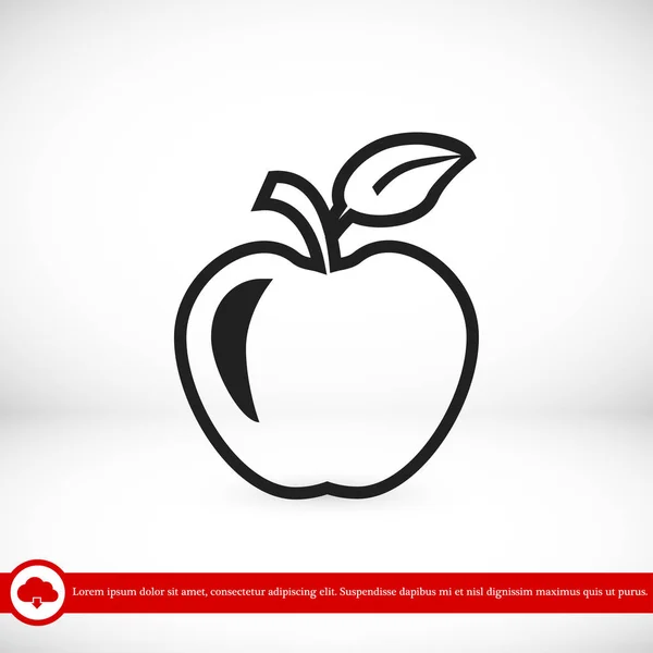 Symbol für Apfelzeichen — Stockvektor