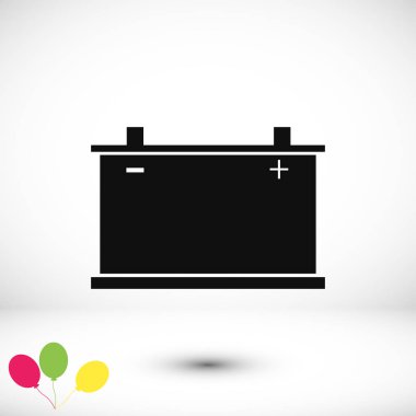 Araba pil simgesi. Vektör 