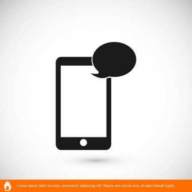 Cep telefonu sms simgesi