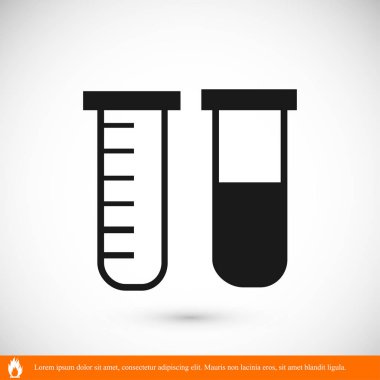 Tüpler düz simgesi