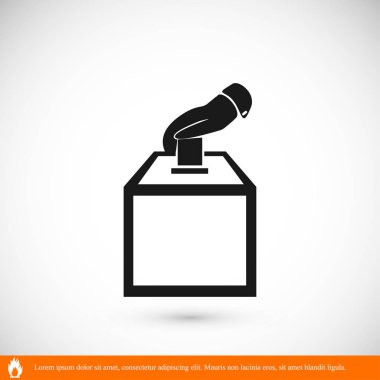 Tasarım vot oy simgesinin