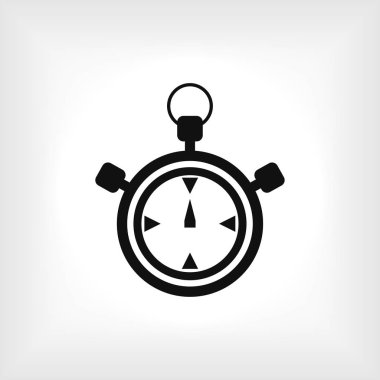 Stopwatch Düz Simgesi