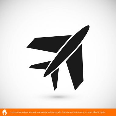 uçak işareti simgesi