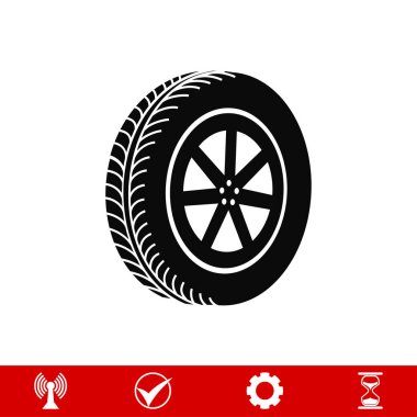  Düz tekerlek simgesi