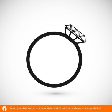 mücevher simgesiyle halka