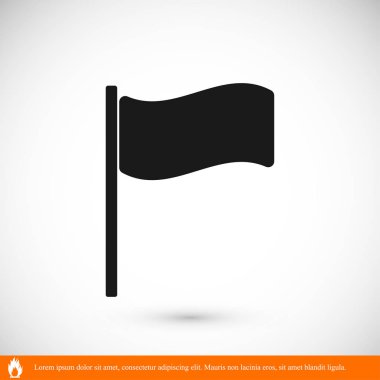 dalgalanan bayrak simgesi