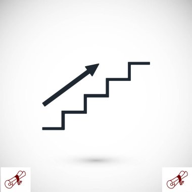 merdiven ve ok simgesi