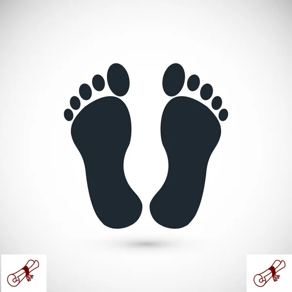 Icône pieds simples — Image vectorielle