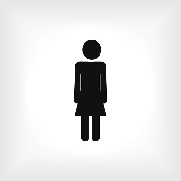 การออกแบบไอคอนของผู้หญิง — ภาพเวกเตอร์สต็อก
