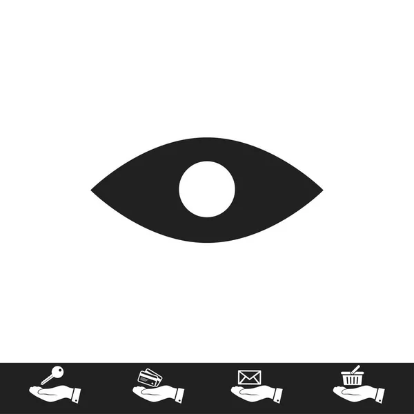 Pictograma semn ochi — Vector de stoc