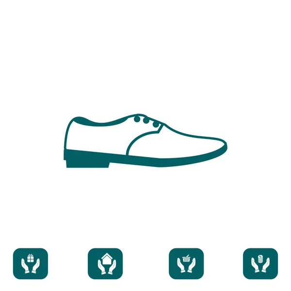 Flat  shoe icon — Stock Vector