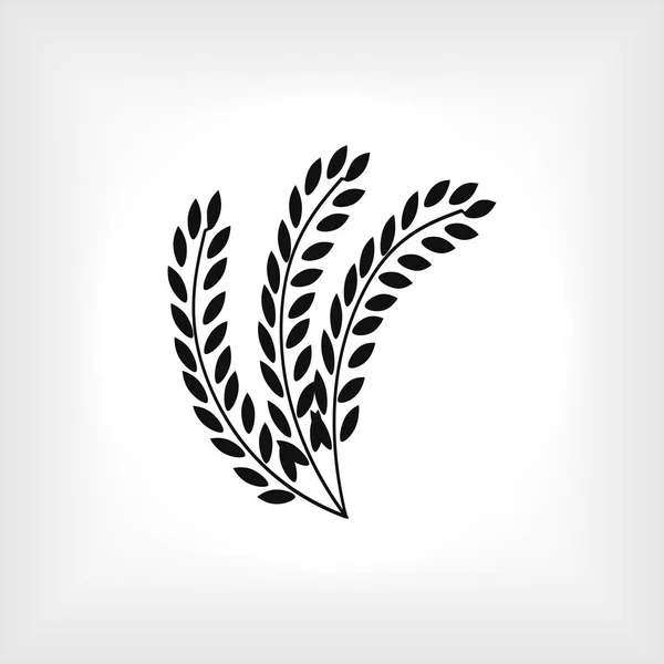 Ikona płaski pszenicy — Wektor stockowy