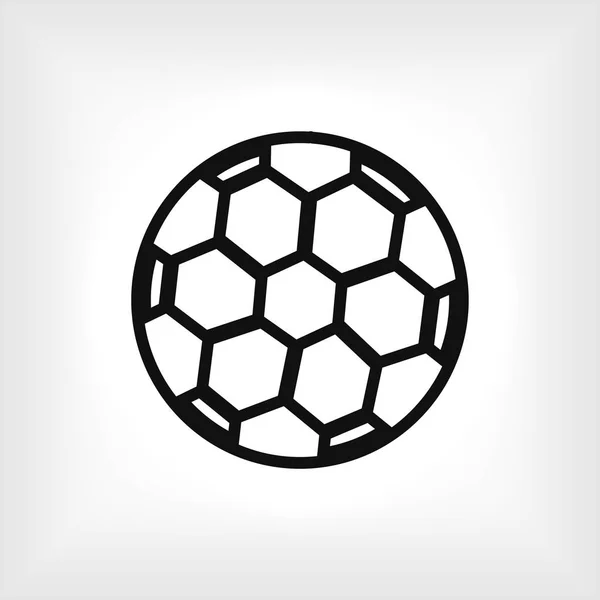 Icône de ballon de football — Image vectorielle