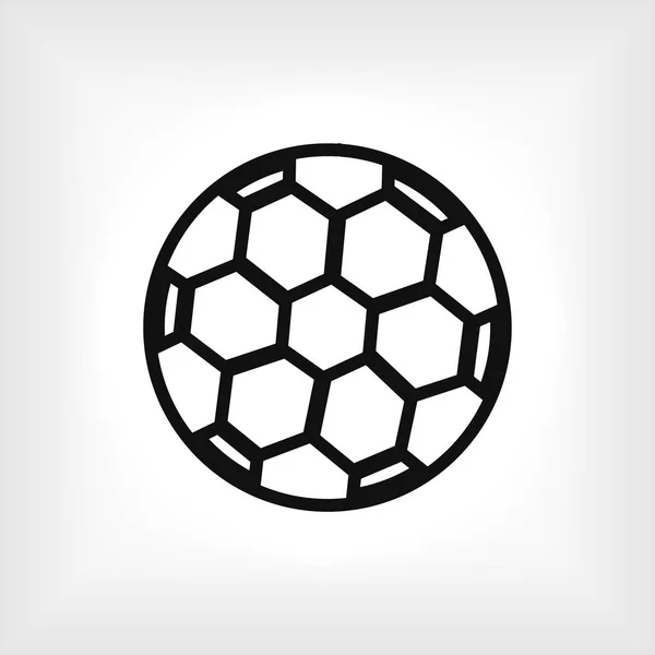 Icono de pelota de fútbol — Archivo Imágenes Vectoriales