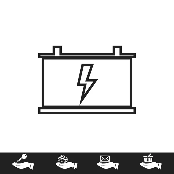 Icône de batterie de voiture — Image vectorielle