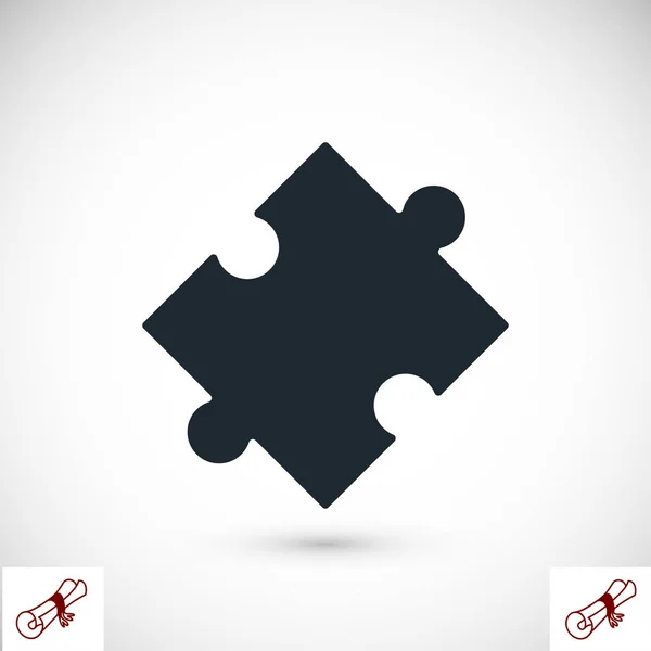 Puzzel stuk pictogram — Stockvector