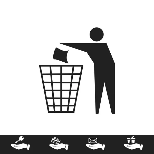 Symbol für Recycling-Zeichen — Stockvektor