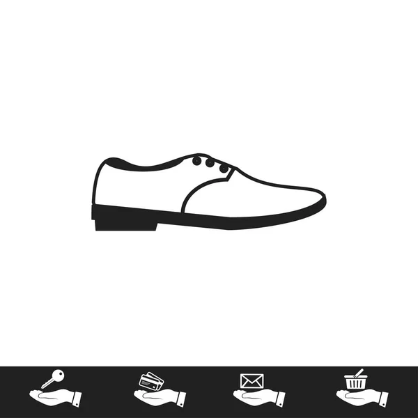 Плоский взуття значок — стоковий вектор