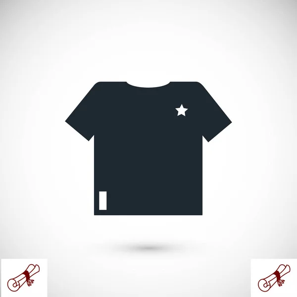 Ícone de roupa de camiseta — Vetor de Stock