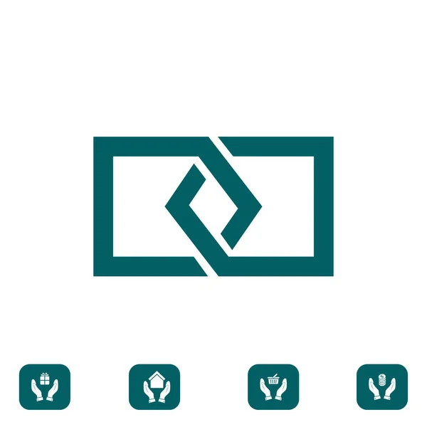 Einfaches Link-Symbol — Stockvektor