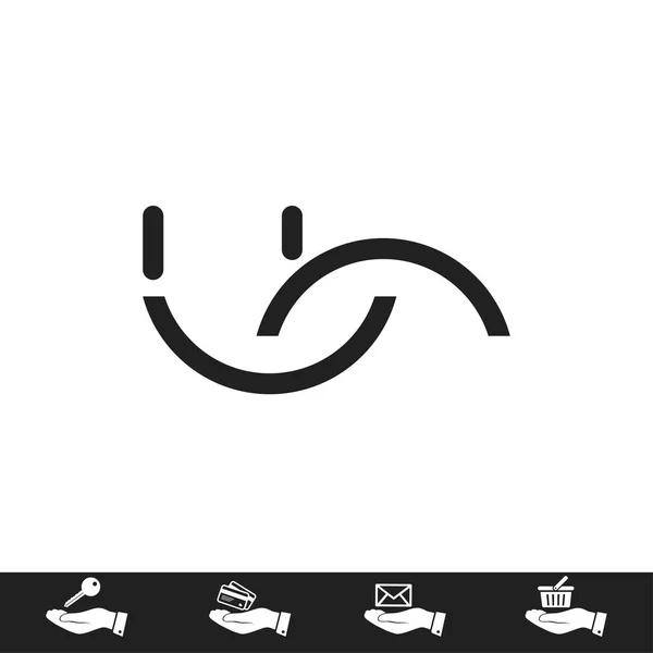 Diseño del icono de sonrisa — Vector de stock