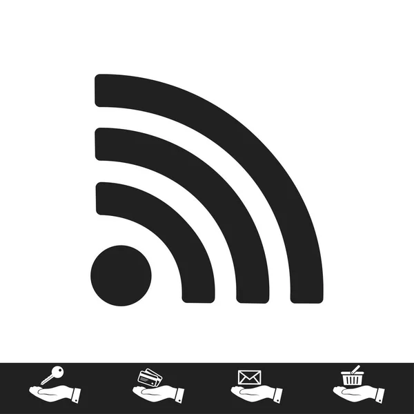 Icône de podcast plat — Image vectorielle