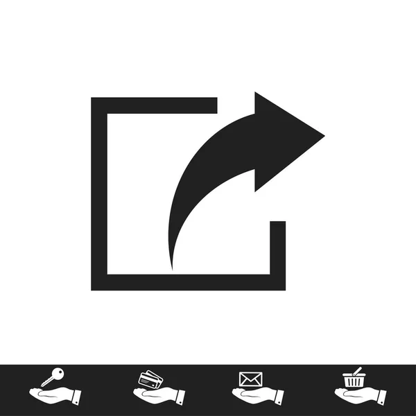 Conception de l'icône de partage — Image vectorielle