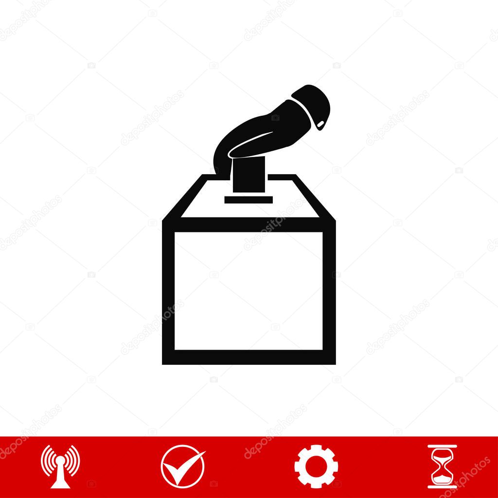 design of vot ballot icon