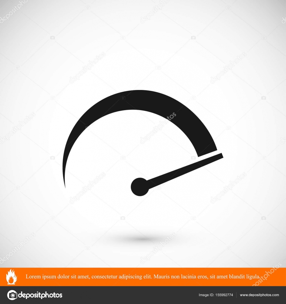 Speedometer symbol icon Stock Vector by ©SimVA 155992774