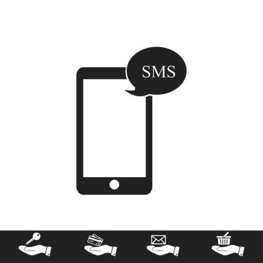 Cep telefonu sms simgesi