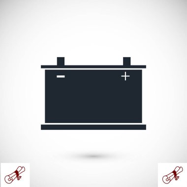 Araba pil simgesi. Vektör 