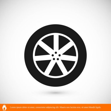  Düz tekerlek simgesi